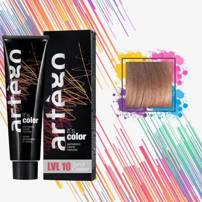 Artego farba 150ml it`s color lvl 10 sand copper