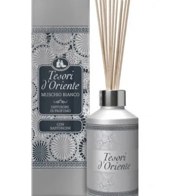 Tesori d'oriente dyfuzor z patyczkami 200 ml muschio bianco