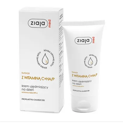 Ziaja med kuracja z witaminą c+ha/p krem ujędrniający na dzień ochrona niska spf 6 50 ml