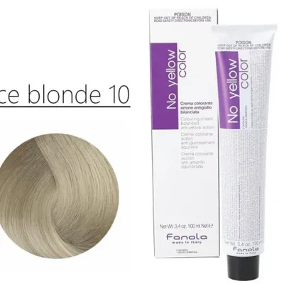 Fanola no yellow ice blonde 10 lodowy platynowy blond 100 ml
