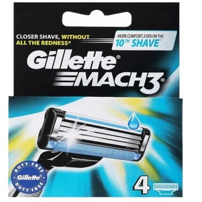 Gillette mach 3 wkład do maszynki 4 szt.
