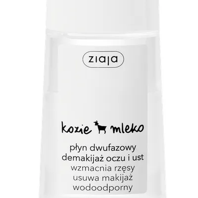 Ziaja kozie mleko.płyn dwufazowy demakijaż oczu i ust .wzmacnia rzęsy,usuwa makijaż wodoodporny 120ml