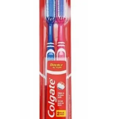Colgate szczoteczka do zębów double action średnia twardość 2 szt