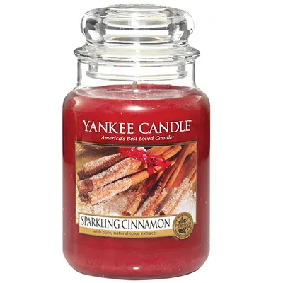 Yankee candle sparkling cinamon słoik duży 623g