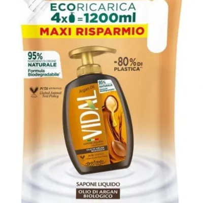 Vidal mydło w płynie 1200 ml argan oil zapas
