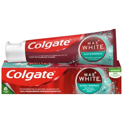 Colgate pasta do zębów max white clay & minerals 75ml