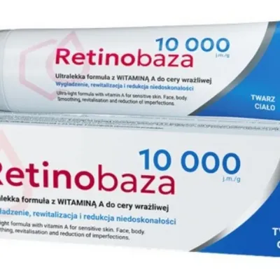Retinobaza 10000 ultralekki krem wygładzający witamina a cera wrażliwa 30 g