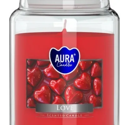 Bispol świeca zapachowa w szkle 500 g love