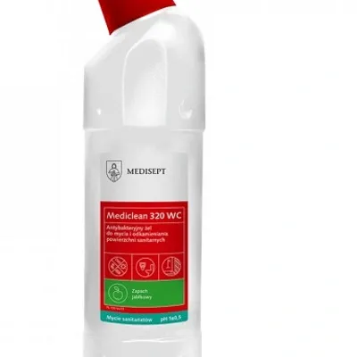 Medisept mediclean 320 antybakteryjny żel do mycia i odkamieniania powierzchni sanitarnych 750 ml