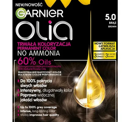 Garnier olia farba do włosów 5.0 brąz