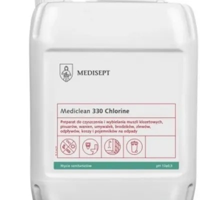 Mediclean 330 chlorine 5 l - płyn do wc mycia i wybielania powierzchni sanitarnych MEDISEPT