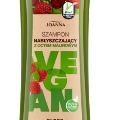 Joanna vegan szampon nabłyszczający z octem malinowym 300 ml