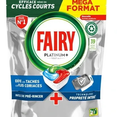 Fairy platinum plus all in one kapsułki do zmywarki fresh breeze 39 szt