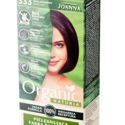 Joanna naturia organic farba do włosów bakłażan 333