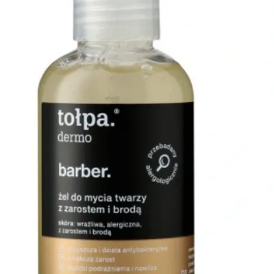 Tołpa dermo barber men żel do mycia twarzy z zarostem i brodą nawilżający wzmacniający 150 ml