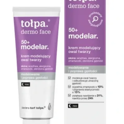 Tołpa dermo face +50 modelar krem modelujący owal twarzy na noc 40 ml