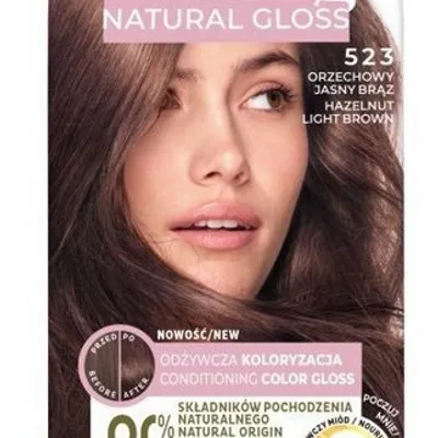L'oreal paris casting creme gloss farba do włosów 523 orzechowy jasny brąz