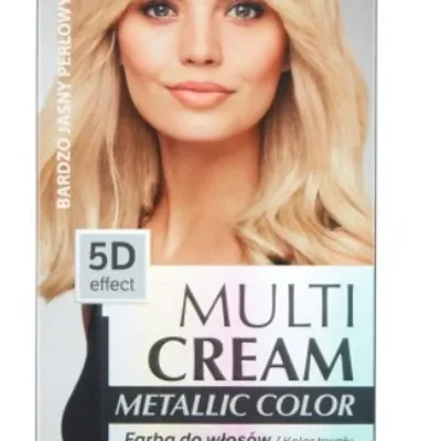 Joanna multi cream color metallic farba do włosów bardzo jasny perłowy blond 28