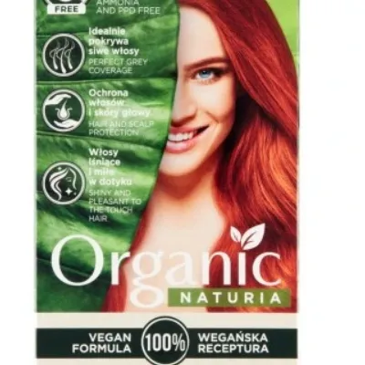 Joanna naturia organic farba do włosów płomienny 320