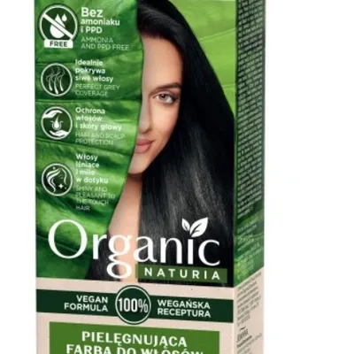 Joanna naturia organic farba do włosów heban 350