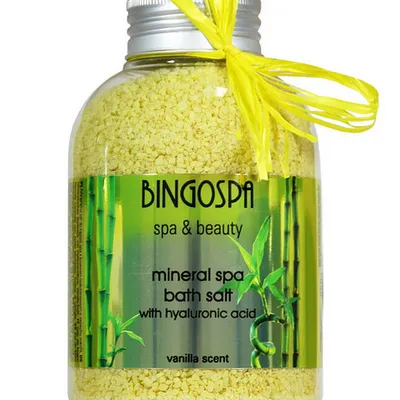 Bingospa mineralna sól do kąpieli jacuzzi bath van 650g z kw.hialuronowym