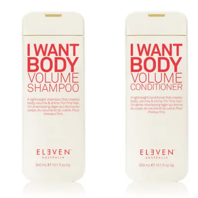Eleven australia i want body volume zestaw 2x 300 ml