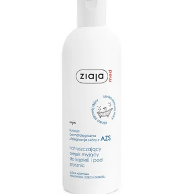 Ziaja med kuracja dermatologiczna pielęgnacja skóry z azs natłuszczający olejek myjący do kąpieli i pod prysznic 270 ml