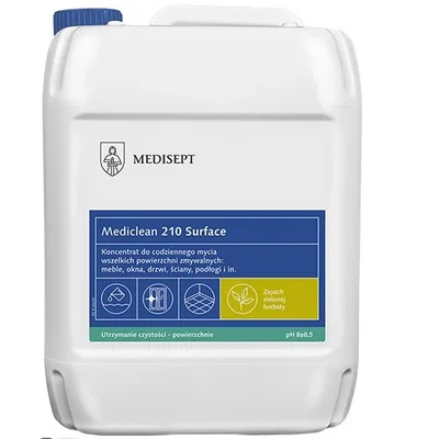 Medisept mediclean 210 surface zielona herbata preparat do codziennego stosowania na różnych powierzchniach wodoodpornych 5 l