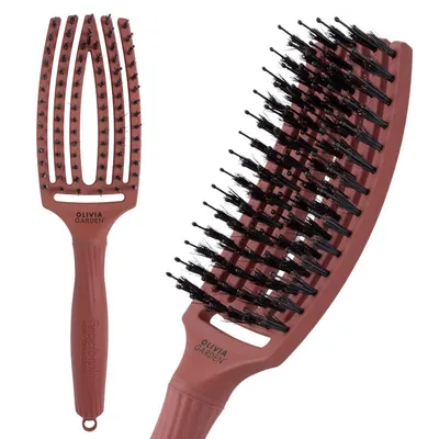Olivia garden 62 finger brush medium chocolate