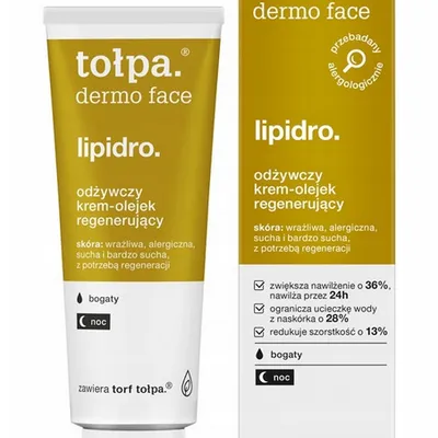 Tołpa dermo face lipidro krem-olejek regenerujący na noc 40 ml