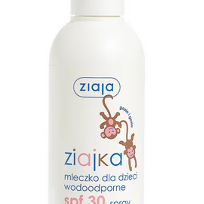 Ziajka mleczko dla dzieci wodoodporne spf 30 spray ochrona wysoka uva+uvb 170 ml