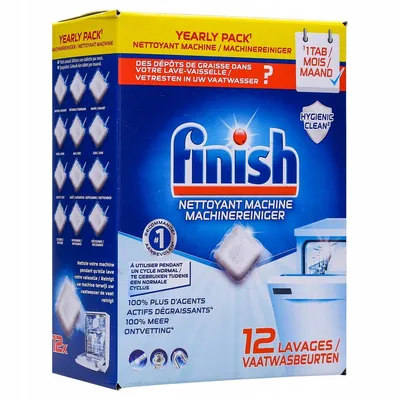 Finish tabletki do czyszczenia czyścik zmywarki 12 sztuk
