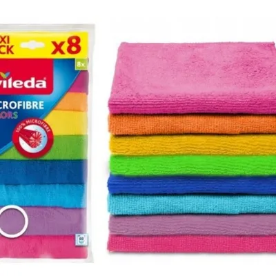 Vileda ściereczki z mikrofibry colors xl 8 szt
