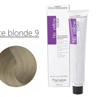 Fanola no yellow ice blonde 9 lodowy bardzo jasny blond 100 ml