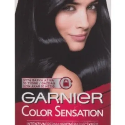 Garnier color sensation farba do włosów 1.0 głęboka onyksowa czerń