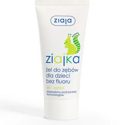 Ziajka żel do zębów dla dzieci bez fluoru od 1 ząbka 50 ml
