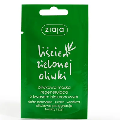 Ziaja liście zielonej oliwki -oliwkowa maska regenerująca z kwasem hialuronowym 7ml