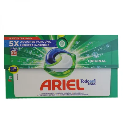 Ariel all-in-1 kapsułki do prania oryginal carton box 33 szt