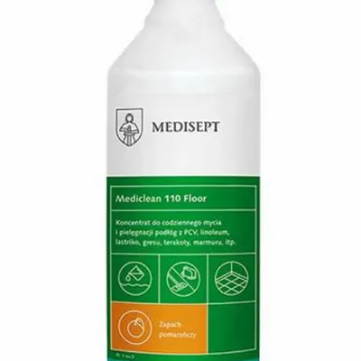 Mediclean 110 floor 1l pamarańcza - koncentrat do mycia podłóg MEDISEPT