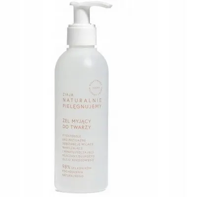 Ziaja naturalnie pielęgnujemy.żel myjący do twarzy 200ml