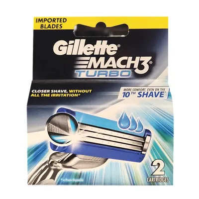 Gillette mach 3 turbo wkład do maszynki 2 szt.