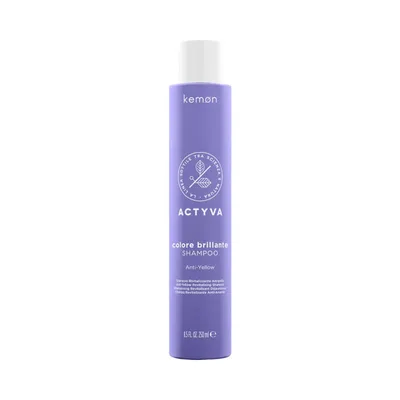 Kemon actyva color brill anti-yellow shampoo 250ml