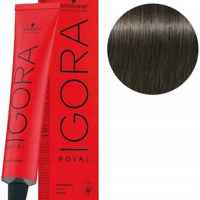Schwarzkopf farba igora royal 60ml 5-13 jasny brąz cendre mat
