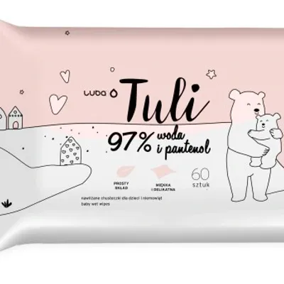 Luba tuli chusteczki nawilżane 97% woda i pantenol 60sztuk