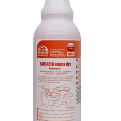 Dolphin super sani acid aroma dry płyn do mycia wc 1l