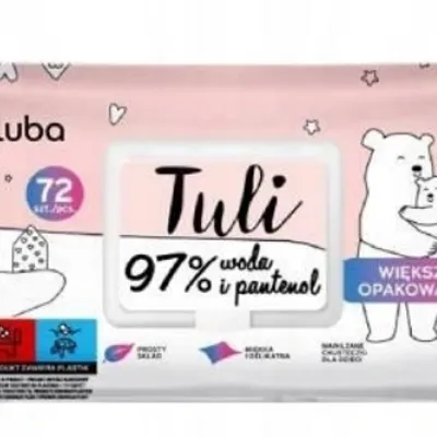 Luba tuli chusteczki nawilżane pantenol 97% 72 szt