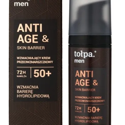 Tołpa men anti age&skin barrier nawilżający krem przeciwzmarszczkowy 50+ 50 ml