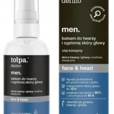 Tołpa dermo men balsam do twarzy i ogolonej skóry głowy 75 ml