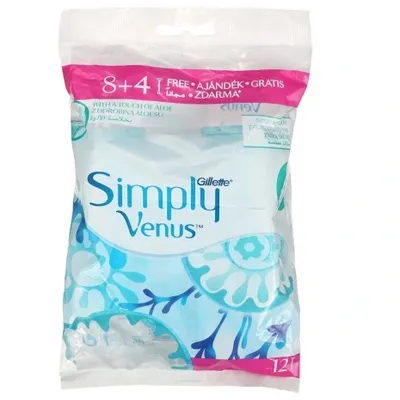 Gillette simply venus2 jednorazowe maszynki do golenia 12 szt.