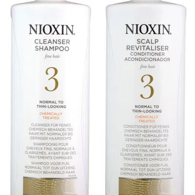 Nioxin 3 zestaw duo 2x1000ml szampon+odżywka